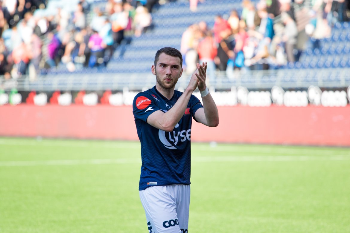 Viking - Bodø/Glimt, Zymer Bytyqi. Foto: Sander Selsvik Jacobsen