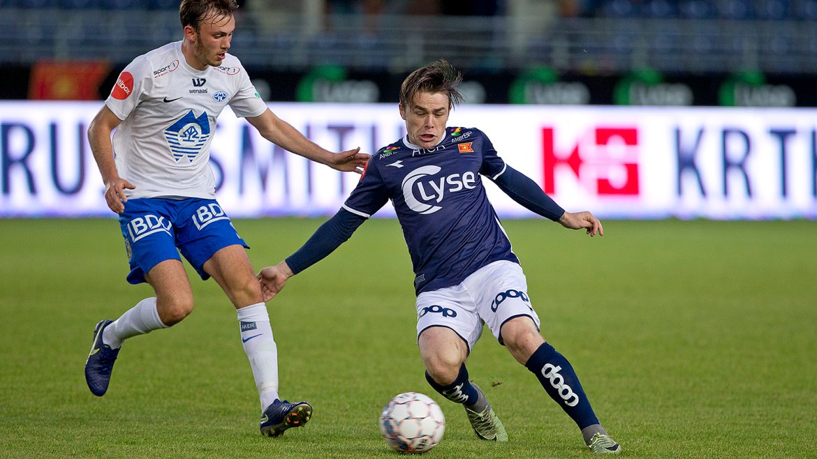 Viking - Molde. Nyankommeren George Green ble satt inn mot slutten av kampen.   Foto: Tore Fjermestad
