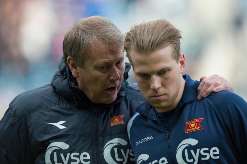 Den estiske spisskometen Henri Anier scoret i generalprøven. Foto: Tommy Ellingsen / Scanpix