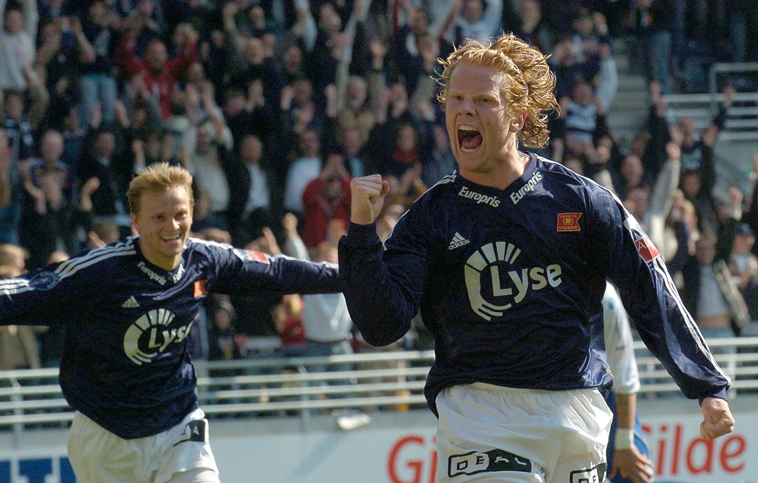 Mads Timm ble historisk da han scoret det første målet på SR-Bank Arena. Foto: Stavanger Aftenblad