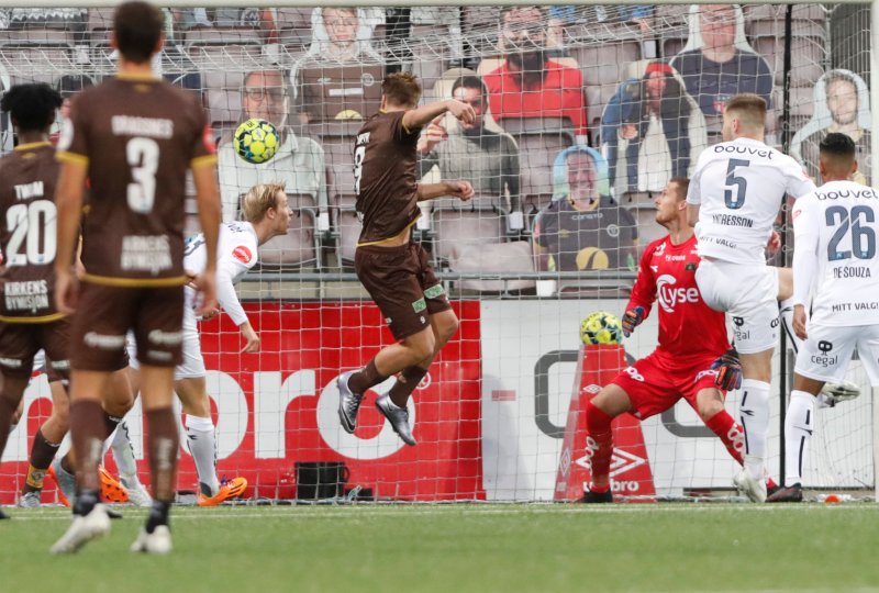 Tung start på kampen da Sondre Liseth scoret etter bare tre minutter. Foto: Terje Bendiksby / NTB