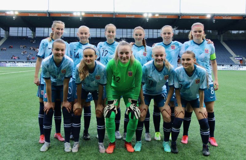 Det norske laget som slo Bulgaria 5-0 på SR-Bank Arena. Foto: Thomas Brekke Sæteren