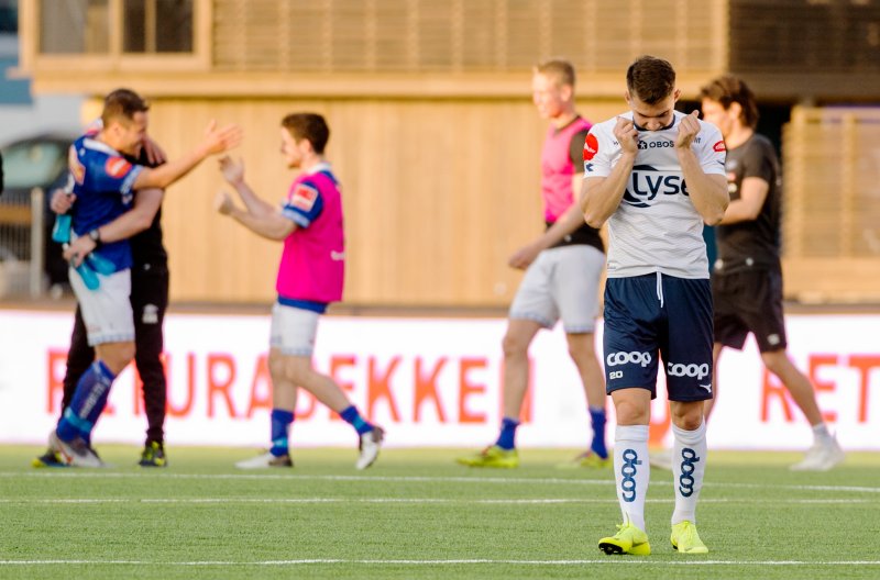 Det ble tungt for Ylldren Ibrahimaj og co. i møtet med Ranheim. Foto: Ned Alley / NTB scanpix